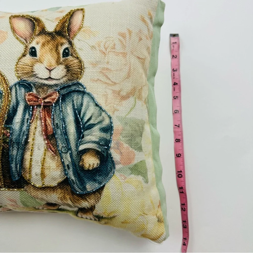 Easter Rabbits Accent Pillow